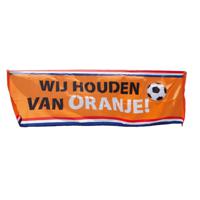 Spandoek Wij houden van Oranje 74x220cm