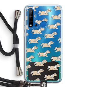 Ponys: Huawei P20 Lite (2019) Transparant Hoesje met koord