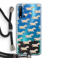 Ponys: Huawei P20 Lite (2019) Transparant Hoesje met koord
