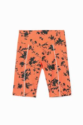 Gebloemde bikerlegging - ORANGE - XL Gebloemde bikerlegging - ORANGE - XL