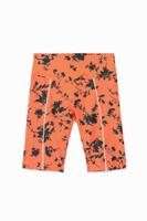 Gebloemde bikerlegging - ORANGE - XL