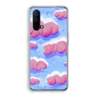 Roze wolken met vogels: OnePlus Nord CE 5G Transparant Hoesje