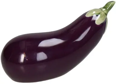 Kersten ornament aardewerk aubergine 16x6.5x7.5cm aubergine