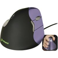 Evoluent Vertical Mouse 4 VM4S Ergonomische muis USB Optisch Zwart, Lila 6 Toetsen 2800 dpi Ergonomisch