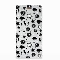Mobiel BookCase Motorola Moto E5 Play Silver Punk