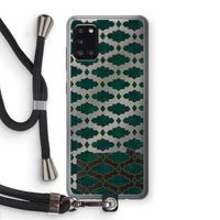 Moroccan tiles: Samsung Galaxy A31 Transparant Hoesje met koord