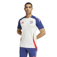 adidas Olympique Lyon Trainingsshirt 2024-2025 Wit Donkerblauw Rood - thumbnail