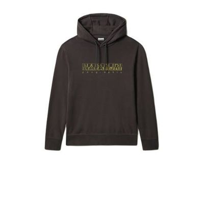 Napapijri hoodie BALLAR H met logo antraciet Napapijri hoodie BALLAR H met logo antraciet