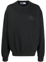 Affix sweat en coton biologique à logo imprimé - Noir