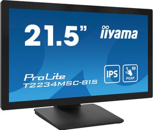 Iiyama ProLite T2234MSC-B1S Touchscreen monitor Energielabel: E (A - G) 54.6 cm (21.5 inch) 1920 x 1080 Pixel 16:9 8 ms DisplayPort IPS LCD