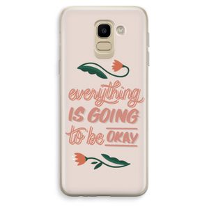 Optimistic flower girl: Samsung Galaxy J6 (2018) Transparant Hoesje