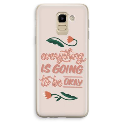 Optimistic flower girl: Samsung Galaxy J6 (2018) Transparant Hoesje