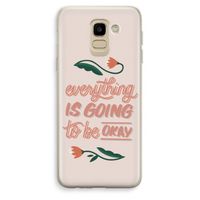 Optimistic flower girl: Samsung Galaxy J6 (2018) Transparant Hoesje Optimistic flower girl: Samsung Galaxy J6 (2018) Transparant Hoesje