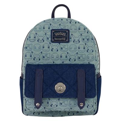 Pokemon by Loungefly Mini Backpack Faux Denim