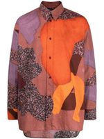 Paul Smith Katoenen overhemd met abstracte print - Veelkleurig - thumbnail