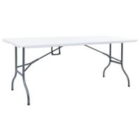 Tuintafel inklapbaar 180x72x72 cm HDPE wit