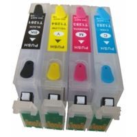 Inktmedia® - Geschikt Epson T1285 ( T1281 tot T1284 ) Navulbare cartridges (met ARC chip)