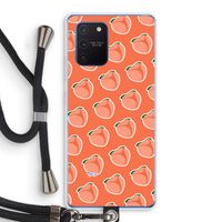 Just peachy: Samsung Galaxy Note 10 Lite Transparant Hoesje met koord