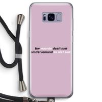 uw waarde daalt niet: Samsung Galaxy S8 Transparant Hoesje met koord
