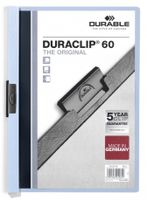 Durable Duraclip 60 stofklepmap PVC Lichtblauw, Transparant - thumbnail