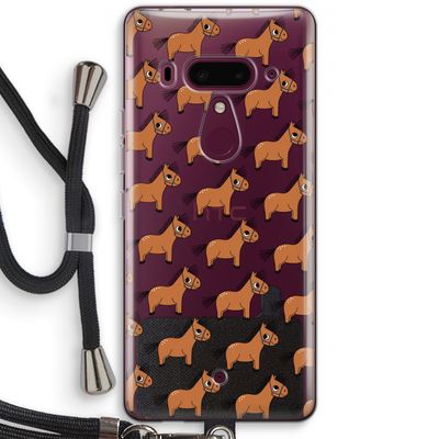 Pony: HTC U12+ Transparant Hoesje met koord