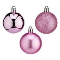 Kerstbal Ø 5 cm Roze Plastic 12 x 26,5 x 12 cm