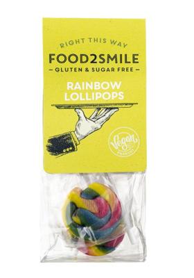 Food2Smile Rainbow lollipops suiker- lactose- glutenvrij