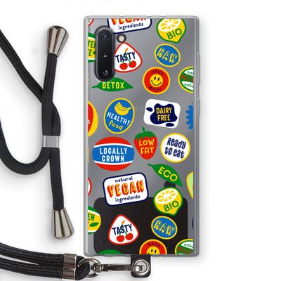 Fruitsticker: Samsung Galaxy Note 10 Transparant Hoesje met koord