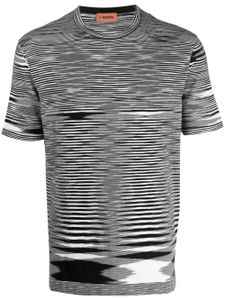 Missoni t-shirt rayé à manches courtes - Noir