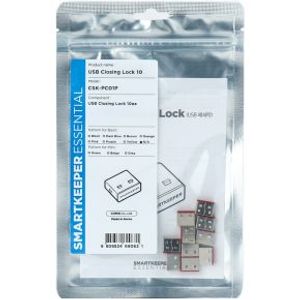 Smartkeeper CSK-PC01P poortblokker USB Type-A Rood, Roestvrijstaal Kunststof 10 stuk(s)