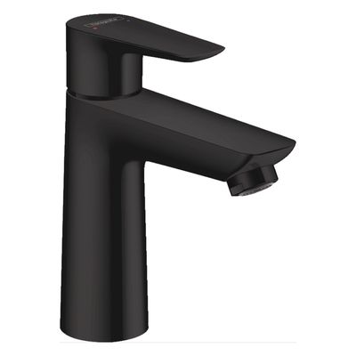 Hansgrohe Wastafelmengkraan Talis E 110 Eengreeps CoolStart Zonder Afvoer Mat Zwart