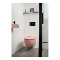 Xenz Gio randloos hangend toilet met softclose zitting roze - thumbnail