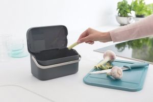 Brabantia Sink Side aanrecht afvalbakje 1,8 liter - Dark Grey