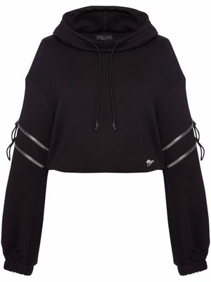 Giuseppe Zanotti hoodie Chasma à manches zippées - Noir