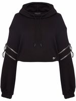 Giuseppe Zanotti hoodie Chasma à manches zippées - Noir