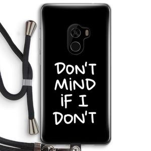Don't Mind: Xiaomi Mi Mix 2 Transparant Hoesje met koord