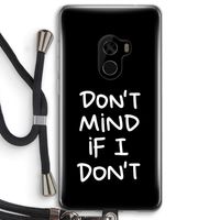 Don't Mind: Xiaomi Mi Mix 2 Transparant Hoesje met koord