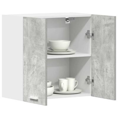 Keukenwandkast 60x31x60 cm spaanplaat betongrijs