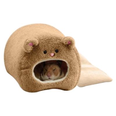Schattige kleine dierlijke kooien huisdier konijn hamster House Bed rat Qquirrel Guinee winter warme hangende kooi hamster nest (donkergrijs)