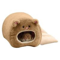 Schattige kleine dierlijke kooien huisdier konijn hamster House Bed rat Qquirrel Guinee winter warme hangende kooi hamster nest (donkergrijs)