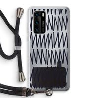 Marrakech Zigzag: Huawei P40 Transparant Hoesje met koord