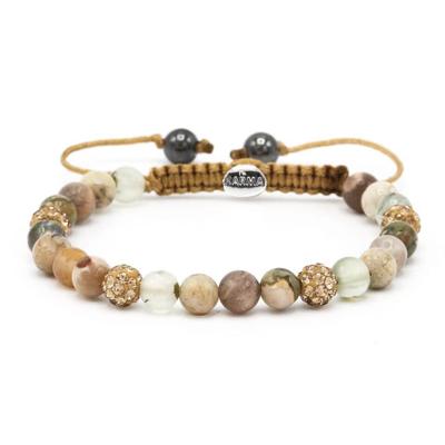 Karma Armband Spiral Glaze Gold Crystal