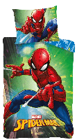 Spiderman Peuterdekbedovertrek city - 100 x 135 cm - Katoen