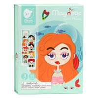 Classic World world magneetkoffer foto gezichten blauw