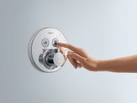 Thermostaat Afbouwdeel ShowerSelect HansGrohe Voor 2 Functies Rond Chroom - thumbnail