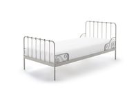 VIPACK Alice Bed 90 x 200 cm Grijs