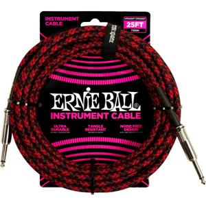 Ernie Ball 6398 braided instrument cable rood 7.6m