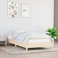 Bedframe stof crmekleurig 100x200 cm - thumbnail