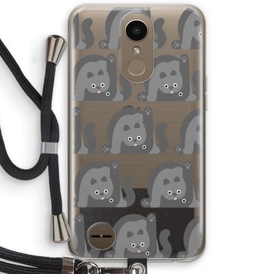 Cats: LG K10 (2017) Transparant Hoesje met koord