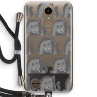 Cats: LG K10 (2017) Transparant Hoesje met koord